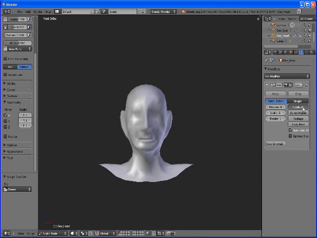 Sculpting A Mans Head In Blender 2.5 Part 1 preview image 1